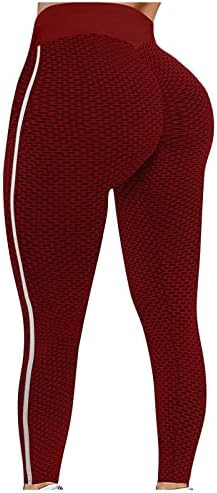 Huertop Womens חותלות יוגה מכנסיים באורך מלא! LTN1665 7/126 חותלות לנשים אימון הרמת התחת של מותניים