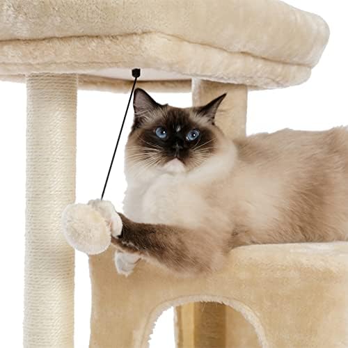 חתול עץ יציב חתול דירות מקורה חתולים מפנק מוטות חתלתול גרוד חתול צעצועי חתול עצים מקורה חתולי חתולים