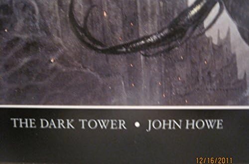 פוסטר אמנות יפה של LOTR Silmarillion Fine Art The Dark Tower המהדורה השנייה 1999 ג'ון האו