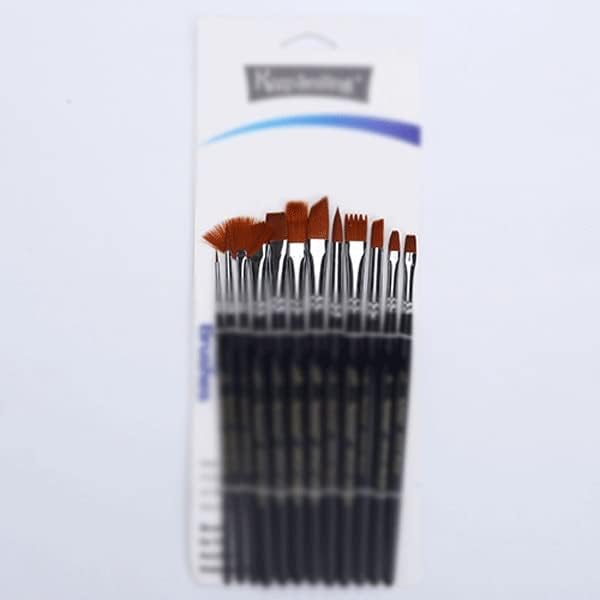 מברשת MHYFC סט 12 כלי צביעה צבעי מים אקרילי עט מברשת מברשת מברשת קו מברשת קו מברשת