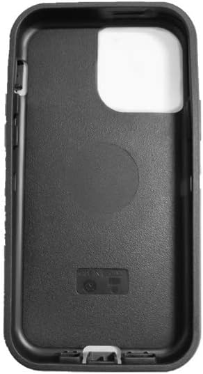 החלפת TPE עור חיצוני תואם למקרה סדרת Otterbox Defender עבור iPhone 12/iPhone 12 Pro Black