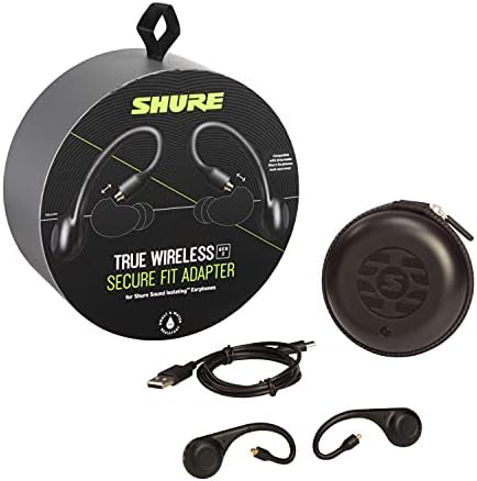 Shure Sound מבודד אוזניות נהג משולש עם כבל ניתוק - מתאם אלחוטי ברור ואמיתי לאוזניות מבודדות צליל, התאמה