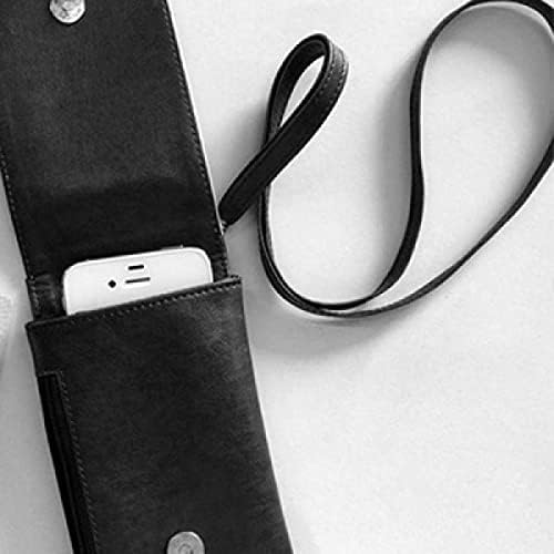 עלים צילום תמונה טבע טלפון ארנק ארנק תליה כיס נייד כיס שחור