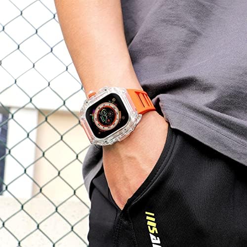 Aemall עבור Apple Watch Ultra 49mm Mod Kit Series Series 8 7 6 5 4 SE צמיד רצועת צמיד Watchband מכסה