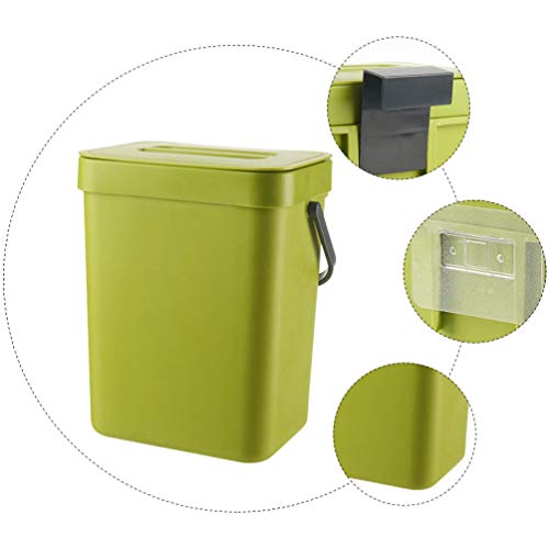 קבילוק רכב אשפה תליית קטן אשפה יכול עם מכסה תחת כיור למטבח מזון פסולת סל מטבח פסולת קומפוסט סל עבור