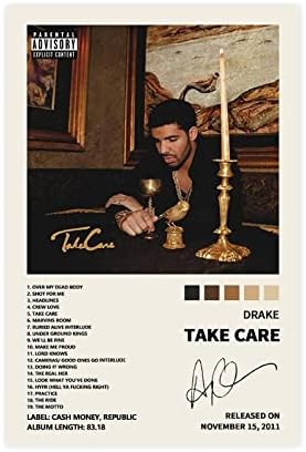 פוסטר של Tobiang Drake לטיפול במוזיקה אלבום מוסיקה עטיפת פוסטר מוגבלת פוסטר קנבס דקור חדר שינה ספורט