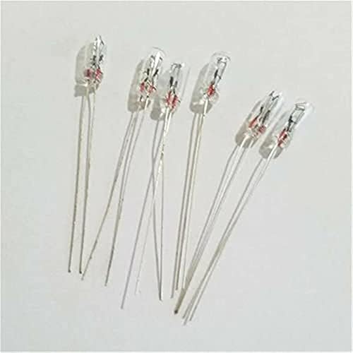 Panchitalk 50 pcs מיניאטורה מכוניות מחוון ציוד שמע 4/5 ממ 6V 12V 24V מנורה נורה נורה אדיסון ליבון נורות