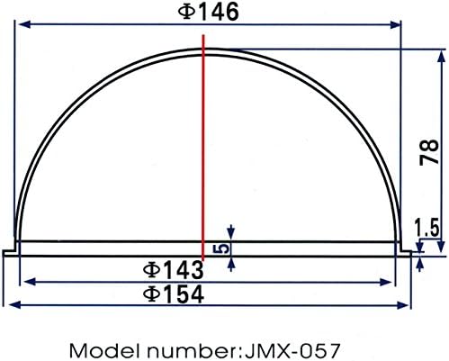 JMX 5.7 אינץ 'אקריליק מקורה/חיצוני החלפת טלוויזיה במעגל סגור.