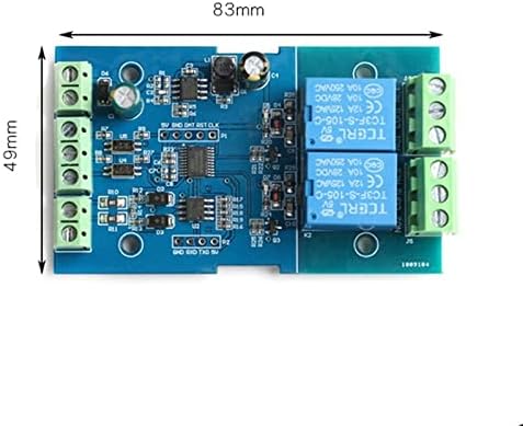 מודול ממסר Modbus RTU 1 2 4 ערוץ 7-24V RS485 TTL UART פלט 12V קלט 485 תקשורת TTL PIN MODBUS-RTU אנטי-הרכבה