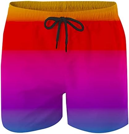 גברים של בגד ים קשת עניבה לצבוע קצר מהיר יבש בגד ים שחייה מכנסיים קצרים בגדי ים עם כיסים עבור חוף קיץ