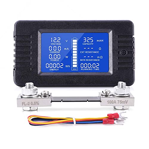 MNJ Motor DC Monitor Monitor Monitor 0-200V 0-100A & AC זרם 80-260V 100A תצוגת LCD DISPLAY MULTIFUNCT