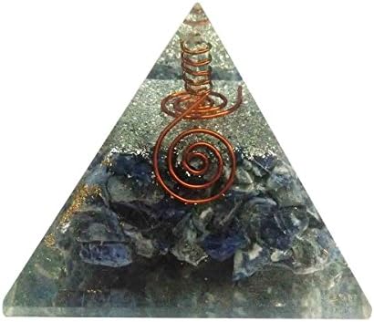 לאפיס לאזולי אבן פירמידה ריפוי קריסטלים רייקי אורגניט פירמידה רייקי מתנה ספריטי עם כיס מתנה אדום