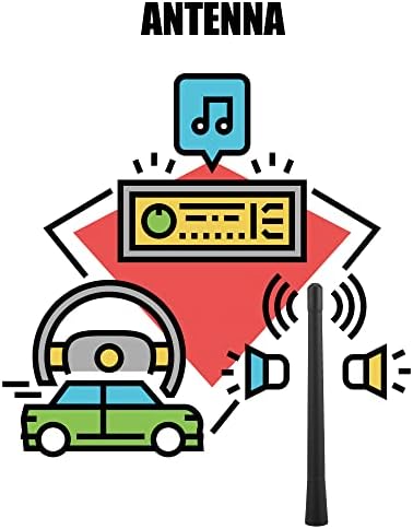 X Autohaux Car Am FM אות רדיו 8 אינץ 'תורן אנטנה לג'יפ צ'רוקי 2014-2022 עבור פיאט 500 -2017 למסע