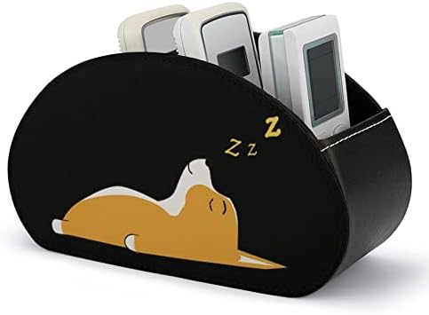 חמוד שינה קורגי שלט רחוק מחזיק עור מארגן שולחן עבור ציוד משרדי מרחוק בקר