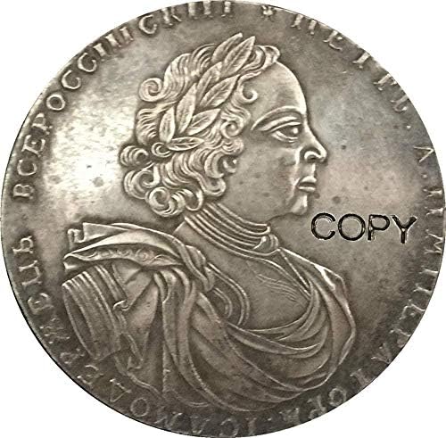 מטבע אתגר 1722 פיטר I רוסיה מטבעות עותק לאוסף מטבע עיצוב משרדים בחדר הבית