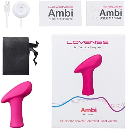 Lovense Ambi Mini Fullet Vibrator, ממריץ עוצמתי קטן ודיסקרטי עם שליטה אלחוטית Bluetooth למרחקים ארוכים,