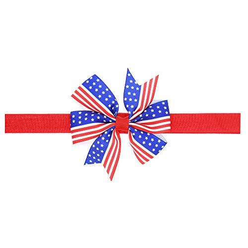 דגל אמריקאי טורבן טורבן להקת שיער קשת עצמאות יום קשת קשת JHN40