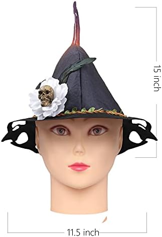 מכשפה רעה כובע לנשים תלבושות שחור ליל כל הקדושים המפלגה קוספליי אספקת מסכות קישוט