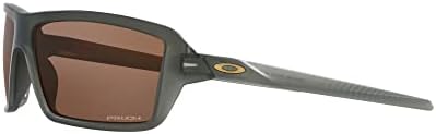 משקפי שמש של אוקלי גבר מסגרת קאם שחורה, עדשות אודם של Prizm, 63 ממ