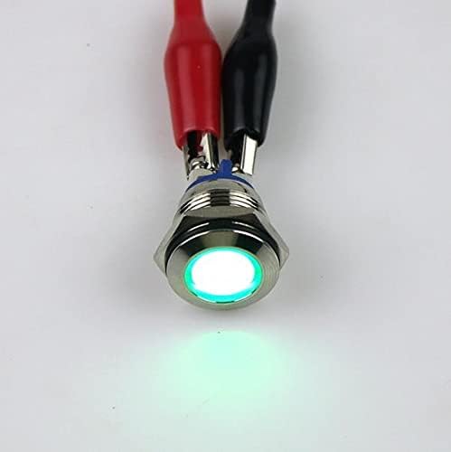 Neyens 16 ממ מחוון מתכת אור LED 6V12V24V220V אדום צהוב ירוק כחול לבן 2 סיכה אטום מים