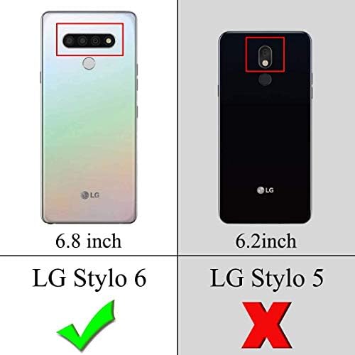 Nancheng ל- LG Stylo 6 Case, LG K71 Case Cickstand Clip Clip Clip Exotic Colorpul Giled Diamond Rivet