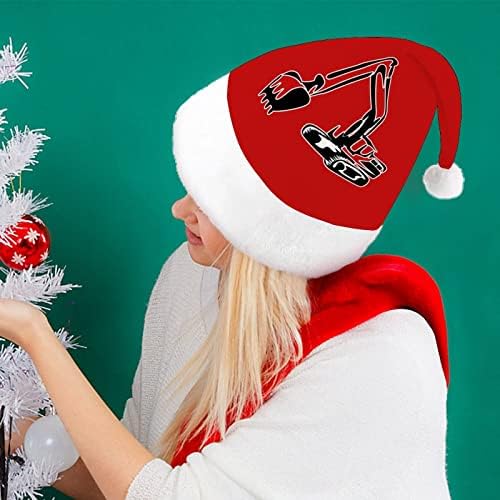 חופר מפעיל חג המולד כובע סנטה כובעי חג המולד עץ קישוטי חג דקור מתנות למבוגרים נשים משפחת גברים