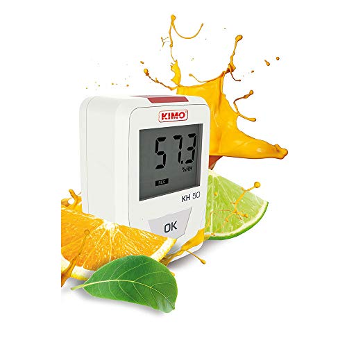 KIMO KH 50 טמפרטורה ולחות לכתב נתוני מדגרה לתעשיית הפארמה, תהליך ואחסון של מוצרים הגיוניים, טווח: -20