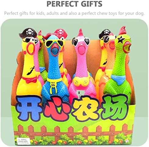 צעצועים 5 צורחים צורחים סוחטים צורחים עוף צועק צעצועים כלבי עוף גומי סוחט צעצוע עוף עוף מצחיק