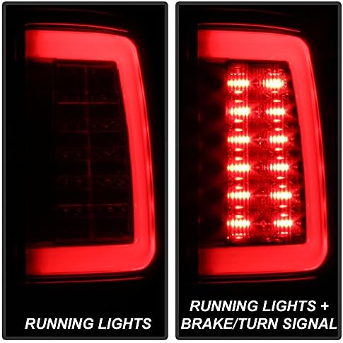 עבור 2009-2018 דודג ' ראם 1500 10-18 ראם 2500 3500 משאית אדום הוביל צינור זנב אורות בלם מנורות 2 שמאל