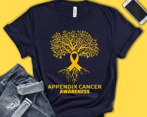 נספח מודעות לסרטן חולצה, אמבר סרט חולצות, נספח סרטן לוחם טי, נספח סרטן מתנה