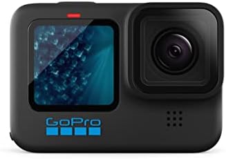 GoPro Hero11 שחור - מצלמת פעולה אטומה למים וסוללת אנדורו נטענת 2 חבילות ומדיה