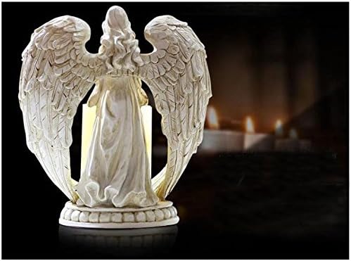 Kiaotime מתפלל מלאך כנפי צלמית מלאך מלאך נרות ללא פלה מלאך פסל פיסול פסל דקורטיבי בית חתונה כנסיית חג