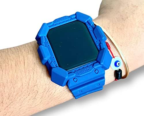 כיסוי שעון חכם אטום למים עטוף ומרצועת Apple Watch 30/40/41 ממ O 42/44/45 ממ