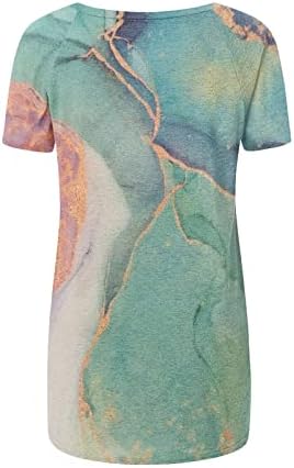 Panoegsn נשים טוניקה צמרות אופנה חולצות הדפסים זורמות מחבוא זורם חולצה קרקעית חולצת טריקו מזדמנים קיץ