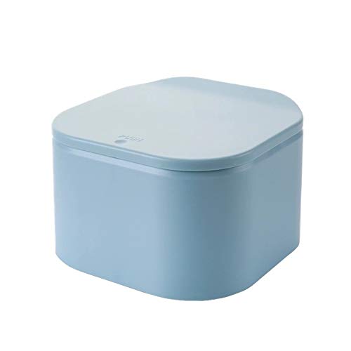 Allmro זבל קטן יכול קופסת דלפק מפלסטיק קופסת פח זבל שולחן עבודה פח פסולת מטבח עם מכסה עיתונות לרכב משרדי