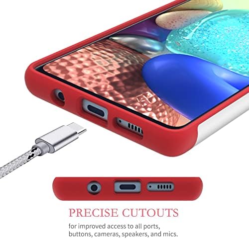 Sunshine - Tech Samsung A71 5G Case, כיסוי טלפון גלקסי - דפוס אדום מגניב ספיחת זעזוע מחשב קשה ומחשב