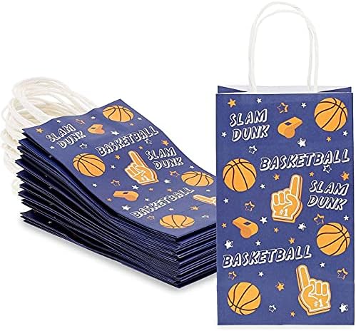 שקיות מתנת כדורסל קטנות עם ידיות למסיבת ספורט