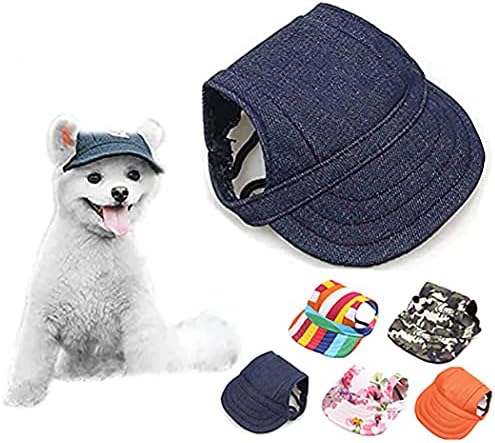 כובע כלב פטאה מחמד כובע בייסבול כובע ספורט כובע מגן כובע עם חורי אוזניים ורצועת סנטר לכלבים וחתולים