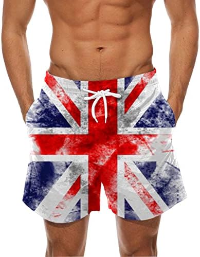 מכנסיים קצרים של לוח יבש מהיר לגברים כוכבי פס כוכב הדפסת שחייה שחייה גלישה מכנסיים קצרים בתוספת גודל