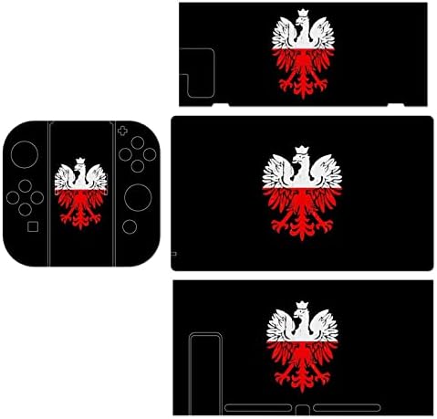 פולין דגל פולני נשר עור מגן סרט מדבקת משחק מגן מלא לעטוף תואם עבור נינטנדו מתג עבור מתג