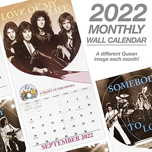 2022 לוח השנה של קיר המלכה, 12 x 12, חודשי