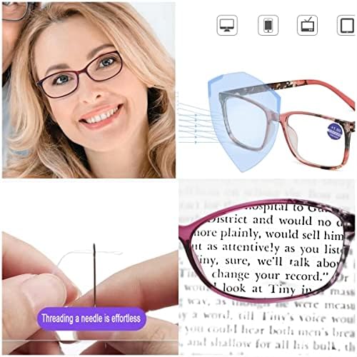 כחול פרסביופיה משקפיים ליידי, אופנה מחשב קורא 3 חתיכות