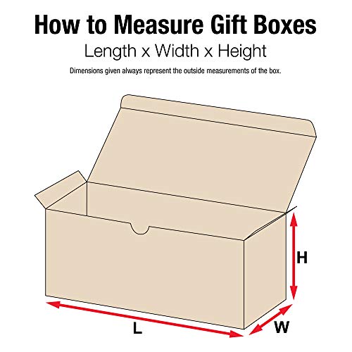 קופסאות מתנה של אבידיטי, 12 איקס 6 איקס 6, קופסאות הרכבה קלות של קראפט, טובות לחגים, ימי הולדת ואירועים