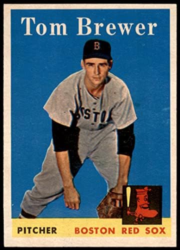 1958 Topps 220 Tom Brewer Boston Red Sox Dean Cards 5 - Ex Red Sox