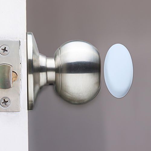 דלת דלת כפתור קיר קיר מגן צלחות מגן עגול שומרי קיר דבק עצמי עגול עצם דלת דלת ידית פגוש עצירת גומי, 8