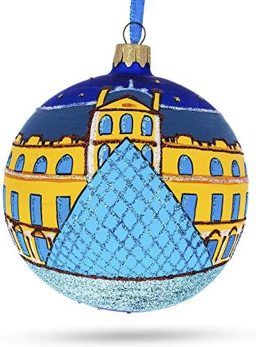 מוזיאון הלובר, פריז, צרפת זכוכית כדור חג המולד קישוט 4 סנטימטרים