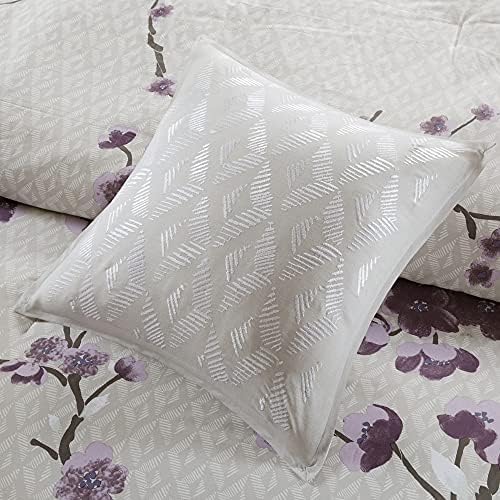 Madison Park Holly Coeve Comforter Nature Design - כל העונה מצעים, חצאית מיטה תואמת, כריות דקורטיביות,