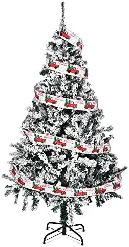 YESCOM 4 FT עץ חג מולד מלאכותי ועץ חג המולד של 5 רגל קישוט חג המולד