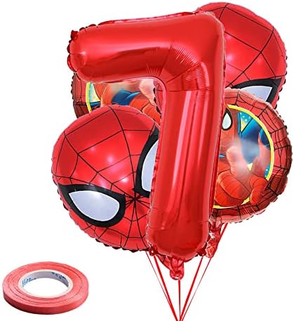5 יחידות גיבור עכביש בלוני זר 3 יום הולדת קישוטים גיבור רדיד בלוני מסיבת יום הולדת,תינוק מקלחת,נוקם