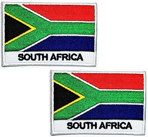 קליינפלוס 2 יחידות. 1.7 על 2.6 אינץ'. דרום אפריקה דגל תיקון המדינה לאומי דגל תיקוני עבור עשה זאת בעצמך